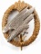 WWII GERMAN LUFTWAFFE NAMED PARATROOPER BADGE