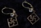 WWII GERMAN REICH PAIR OF GOLD FILLED EARRINGS