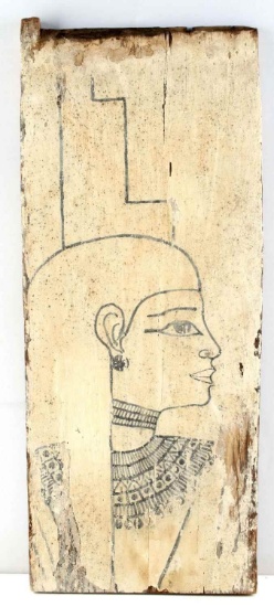 ANCIENT EGYPTIAN NEW KINGDOM SARCOPHAGUS PANEL