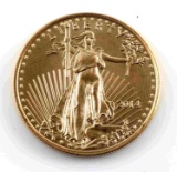 1/10TH OUNCE AMERICAN EAGLE GOLD COIN 2014 BU