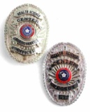 2 UNT TEXAS POLICE & HEALTH SCIENCE OFFICER BADGE