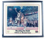 JORDAN JOHNSON & BIRD AUTOGRAPHED DREAM TEAM LITHO