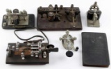 ANTIQUE RAILROAD TELEGRAPH KEY & SOUNDER LOT OF 5