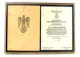 WWII THIRD REICH HITLER HIMMLER SIGNED DOCUMENT