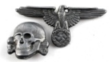 WWII GERMAN THIRD REICH SS EAGLE AND TOTENKOPF SET