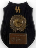 WWII GERMAN THIRD REICH WAFFEN SS CAVALRY PLAQUE