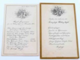 PRE WWI IMPERIAL GERMAN HOHENZOLLERN PALACE CARDS