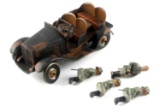 TIPPCO TIN WIND UP GERMAN WWII STAFF CAR