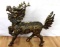 EARLY CHINESE QING DYNASTY CAST IRON FOO DOG