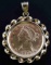 1899 $5 LIBERTY GOLD HALF EAGLE COIN 14KT PENDANT