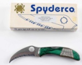 SPYDERCO CUSTOM SANTE FE STONEWORKS POCKET KNIFE