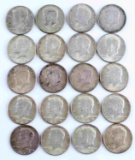 1964 KENNEDY SILVER HALF DOLLAR COIN LOT $10 FACE