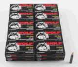 400 ROUNDS OF NEW IN BOX WOLF .223 REM AMMUNITION