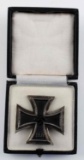 WWII GERMAN FIRST CLASS IRON CROSS MEDAL CASED