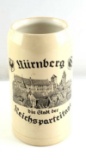 WWII GERMAN NURNBERG REICHSPARTEITAGE BEER STEIN