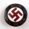 WWII GERMAN HEIMS INS REICH POLITICAL PIN BADGE