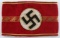 WWII GERMAN THIRD REICH POLITICAL LEADER ARM BAND