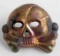 WWII GERMAN ALLGEMEINE SS KEPI VISOR CAP SKULL PIN