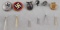 LOT OF 6 WWII GERMAN THIRD REICH ASSORT STICK PINS