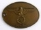 WWII GERMAN THIRD REICH GESTAPO IDENTIFICATION TAG