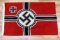 WWII GERMAN WAFFEN SS SWASTIKA BATTLE FLAG