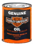 VINTAGE HARLEY DAVIDSON MOTORCYCLE OIL ADVERT SIGN