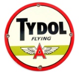 VINTAGE TYDOL FLYING A GASOLINE ADVERTISING SIGN