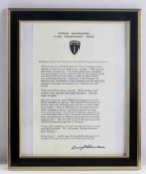 WWII US DDAY ALLIED FORCES EISENHOWER LETTER