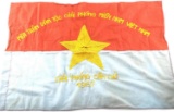 VIETNAM CIVIL WAR ERA VIETCONG COMBAT BATTLE FLAG