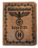 WWII GERMAN WAFFEN SS SICHERHEITSPOLIZEI AUSWEIS