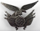 WWII GERMAN REICH LUFTWAFFE REGIMENT GORGET EMBLEM