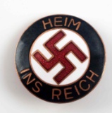 WWII GERMAN HEIMS INS REICH POLITICAL PIN BADGE