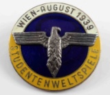 WWII THIRD REICH STUDENTENWLTSPIELE BUND BADGE