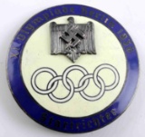 WWII GERMAN THIRD REICH BERLIN OLYMPICS BADGE
