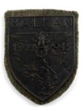 WWII GERMAN 1944 1945 BALKAN SLEEVE SHIELD