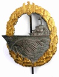 WWII THIRD REICH KRIEGSMARINE DESTROYER BADGE