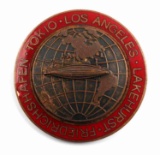 WWII GERMAN GRAF ZEPPELIN TOKYO LA TOUR BADGE