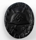 WWII GERMAN THIRD REICH BLACK COMBAT WOUND BADGE