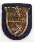 WWII GERMAN LUFTWAFFE 1943 KUBAN SLEEVE SHIELD