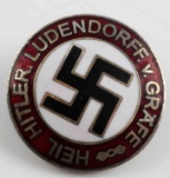 WWII GERMAN THIRD REICH HEIL HITLER LAPEL PIN
