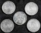 1964 TOKYO OLYMPICS SILVER 100 YEN COIN LOT OF 5