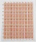 WWII GERMAN REICH UNCUT SHEET OF POSTAL STAMPS