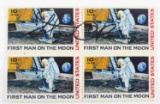 US FIRST MAN ON THE MOON STAMPS SIGNED BY ROOSA