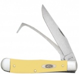 CASE YELLOW SMOOTH EQUESTRIAN POCKET KNIFE 80163