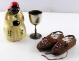 ANTIQUES MCCOY MAMIE 1878 TROPHY INDIAN MOCCASINS