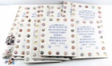 OVER 400 MINI CAMPAIGN BUTTONS IN CARDBOARD SLEEVE