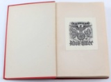 WWII THIRD REICH HITLER PERSONAL BOOK EX LIBRIS