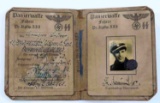 WWII GERMAN REICH AUSWEIS ID PANZERMAN BOOKLET