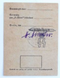 WWII GERMAN THIRD REICH HIMMLER SIGNED AUSWEIS