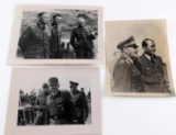 3 WWII PHOTOS OF MENGELE BAER HOSS MILCH AND SPEER